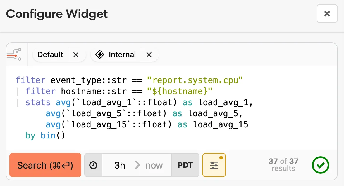Adding a parameter to a widget.